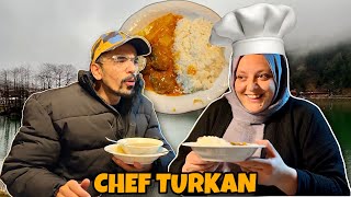 CHEF TURKAN NY BANAYA TURKISH DINNER  Trabzon Pohnch Gaye [upl. by Vasos]