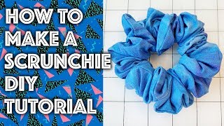 How to Make a Scrunchie DIY Tutorial  Sew Anastasia [upl. by Inaboy]