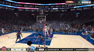 NBA 2K25MC Conference Final G1 対デトロイト [upl. by Annatnom]