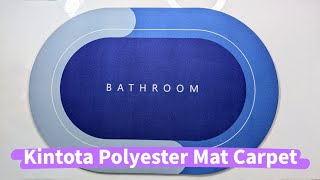 Kintota Polyester Bathroom Oval Door Mat Floor Bath Mat Carpetindiaunboxed [upl. by Nitsu]