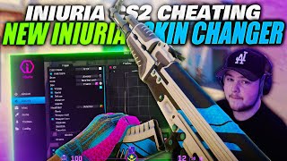 The BEST CS2 INTERNAL Cheat Added SKIN CHANGER Iniuria Premiere Cheating [upl. by Eitra]