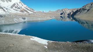 Tillicho lake et Thorong la VTT Mountain bike  bikepacking himalaya [upl. by Atsyrhc]