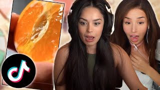 Valkyrae and Pokimane on THIRST TRAP TikToks [upl. by Forester462]