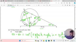 FORM 3 MATHEMATICS TANGENTS CHORDS AND ANGLES [upl. by December621]