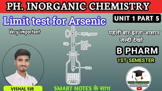 Limit test for Arsenic  Pharmaceutical inorganic chemistry  B pharmacy 1st semester [upl. by Chrisoula]