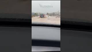 Fuertes inundaciones por lluvias torrenciales en Puerto de Mazarrón provincia de Murcia España [upl. by Elamef271]