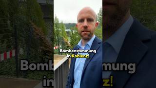 Entschärfung eines Blindgängers in Koblenz 2024 koblenz koblenzhistory [upl. by Hudnut691]