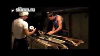 Legkov and Chernousov waxing skis before Sochi 2014 [upl. by Neelsaj]