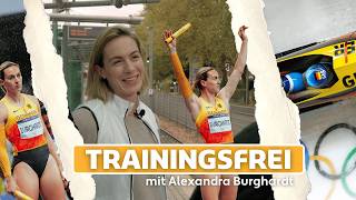 Sprinterin Alexandra Burghardt im TrainingsfreiInterview 🏃🏼‍♀️‍➡️ [upl. by Wahs]