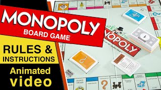 Monopoly Board Game Rules amp Instructions  How to Play Monopoly [upl. by Nerat]