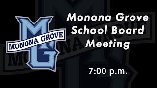 Monona Grove School Board Meeting  Wednesday December 13th 2023 [upl. by Gae]