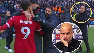 quotEmotionalquot  What Jurgen Klopp and Pep Guardiola said on postmatch altercation with Darwin Nunez [upl. by Mackenie468]