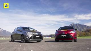 Test comparativo Toyota Yaris hybrid e benzina [upl. by Athalie644]