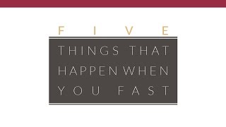 Five Things that Happen when You Fast  Jentezen Franklin [upl. by Inahet586]