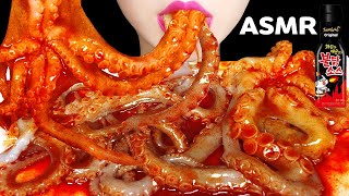 🔥ASMR RAW OCTOPUS SPICY FIRE CHICKEN SAUCE MUKBANG 산낙지 불닭소스 먹방 EATING SOUNDS NO TALKING [upl. by Fernanda227]