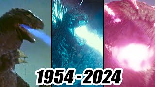 Evolution of GODZILLA atomic breath  19542024 [upl. by Jordison365]