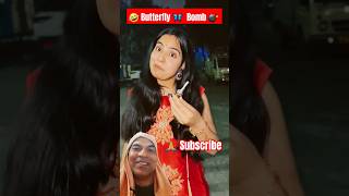 Butterfly 🦋 bomb vs Bullet bomb 💣 comedy funny emotional diwali dushyantkukreja [upl. by Charron]