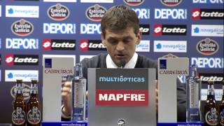 La Liga  Rueda de prensa de Vilanova tras el Deportivo  FC Barcelona  20102012  J8 [upl. by Aerdnac549]