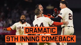 WalkOff Walk Completes Dramatic 9th Inning Comeback  San Francisco Giants Highlights [upl. by Miki]