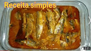 😋SARDINHA NA PANELA DE PRESSÃO COM MOLHO DE TOMATE RECEITA SIMPLES [upl. by Kendyl]