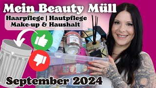 Das habe ich AUFGEBRAUCHT 🗑️♻️ im September 2024  Hautpflege  Haarpflege  Makeup amp Haushalt [upl. by Aronas]