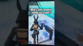 Mine cookies and cream what about you fortnite fortnitefunny icecream [upl. by Ainocal]