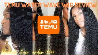 TEMU Water Wave Wig Review [upl. by Salahi]