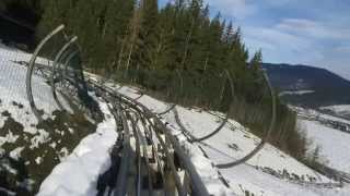 Alpine Coaster Flachau LuckyFlitzer im Winter [upl. by Leibrag]