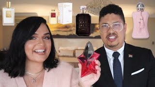 MY BOYFRIEND ROASTS MY PERFUMES 😐😳  PERFUME COLLECTION 2020 [upl. by Norton]