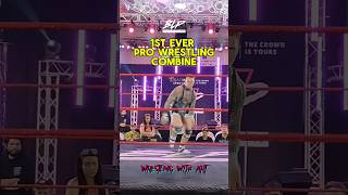 1st ever pro wrestling combine wwe aew shorts [upl. by Ahsyad]