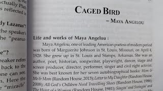 Maya Angelou s quotCaged Bird discussion by book [upl. by Valleau]