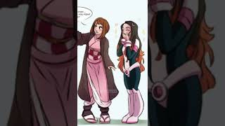 Ochako and nezuko vs yor and shinobu [upl. by Nitsuj]