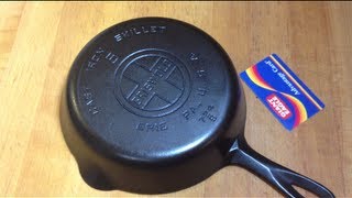 How to Test for a Warped Cast Iron Skillet [upl. by Llednol]