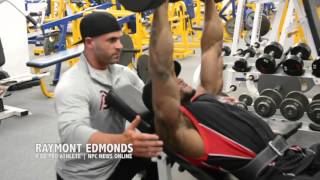 IFBB Mens Physique Pro Raymont Edmonds Chest Workout [upl. by Domenic]