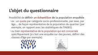 Lenquête par questionnaire [upl. by Nedyarb845]