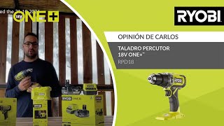 Taladro percutor 18V ONE™  Opinión de Carlos  RYOBI® [upl. by Dnalyaw760]