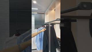 All you need for the wardrobe is wardrobe lift spacesaving closetspace interiordesign closet [upl. by Stover]