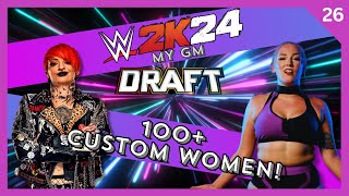 WWE 2k24 Women Only GM Mode New Draft for our Autobook only Stipulation No Control 😮 26 [upl. by Einnaf596]