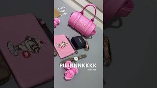 VIVID PINK COACH WILLOW SADDLE BAG COACH JELLY TABBY MARC JACOBS MINI DUFFLE BAG Collection pinkbag [upl. by Adnohryt60]