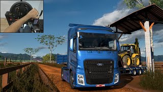 FMAX  Euro Truck Simulator 2  Steering wheel gameplay [upl. by Bodkin]