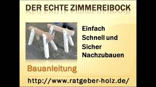 Zimmereibock  Arbeitsbock Bauanleitung  Intro [upl. by Rento829]