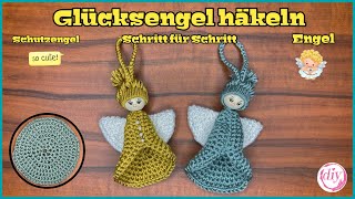 GlücksengelSchutzengel häkeln  Schritt für Schritt  Kreis häkeln  Häkelanleitung  Tutorial [upl. by Aneeuqal]