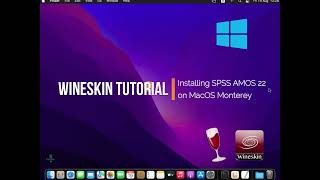 How to Install IBM SPSS AMOS 22 on MacOS Monterey using Wineskin Wine [upl. by Hike]