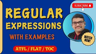 REGULAR EXPRESSIONS IN AUTOMATA THEORY  REGULAR EXPRESSION WITH EXAMPLE  TOC [upl. by Aisaim]