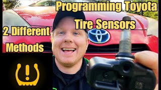 How to Program a Toyota Tire Pressure Sensor TPMS  2 Different Methods [upl. by Annette]