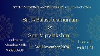 50th WEDDING ANNIVERSARY CELEBRATION [upl. by Ynneb]