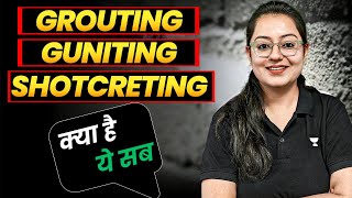 Grouting  Guniting  Shotcreting  BMC  Civil Engineering  Harshna Verma [upl. by Ashatan]