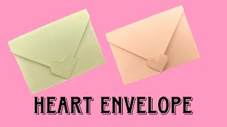 Origami Heart Envelope  Valentine Day Letter Envelope [upl. by Mllly180]