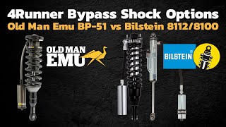 Bypass Differences  ARB4x4Accessories Old Man Emu BP51 Vs bilsteinUS 8100 [upl. by Ribal]