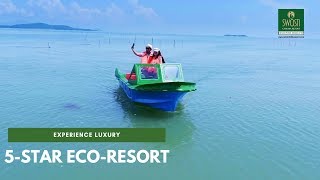 5 Star Luxury Eco Resort on Chilika Lake Odisha  Swosti Chilika Resort [upl. by Nirol]